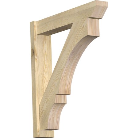 Ekena Millwork Balboa Slat Rough Sawn Outlooker, Douglas Fir, 6"W x 30"D x 34"H OUT06X30X34BOA06RDF